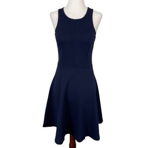 Everly Navy Blue Fit & Flare